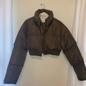 Cropped Puffer coat